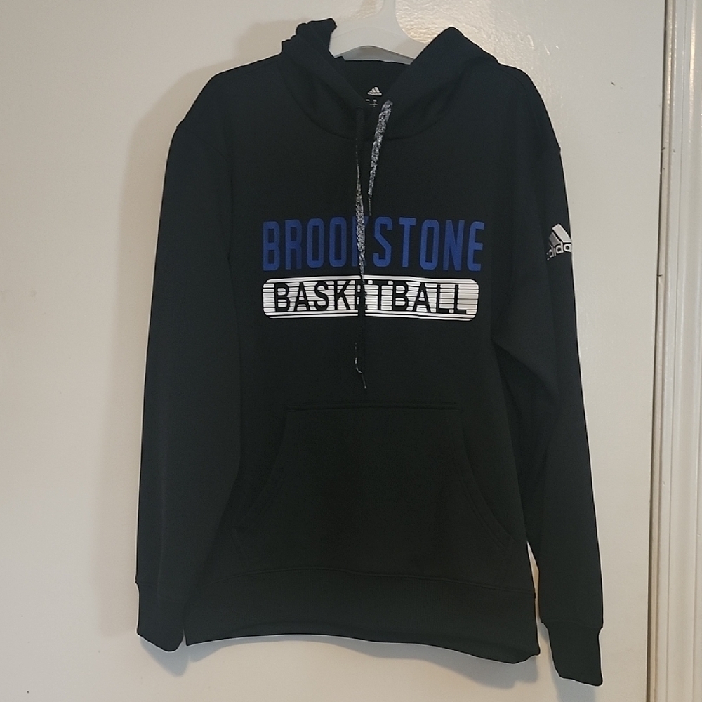 Adidas Black and Blue Basketball Hoodie